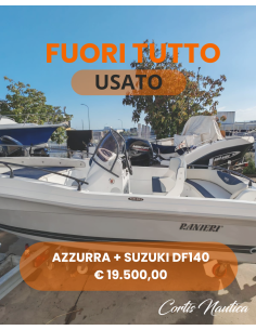 Barca Ranieri Azzurra 2004 con Suzuki 140 CV a Cagliari