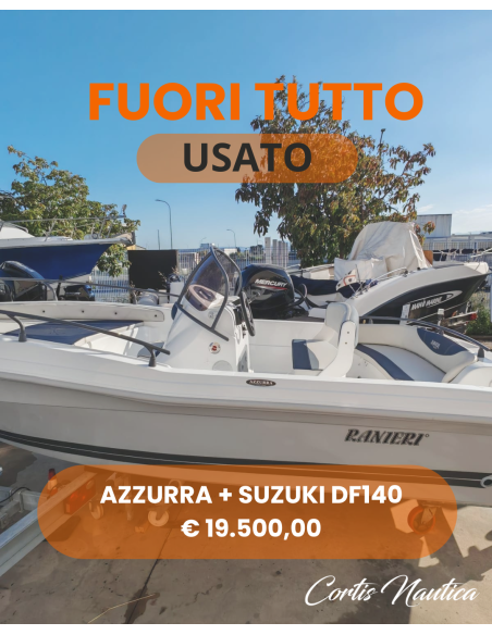 Barca Ranieri Azzurra 2004 con Suzuki 140 CV a Cagliari